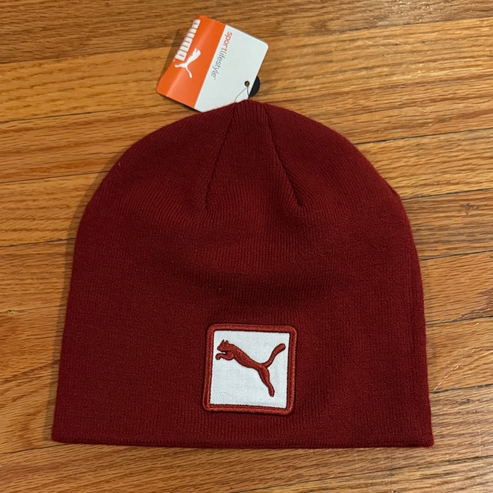 Puma Burgundy Knit Hat